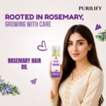 Purilify Rosemary Oil – Cold Pressed | 100% Pure & Chemical-Free | Hair Growth, Skin Glow & Stress Relief – 120ml - Image 3