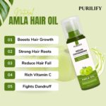 Purilify Amla Oil – Cold Pressed | 100% Pure & Chemical-Free | Hair Growth, Root Strength & Scalp Care – 120ml - Image 4